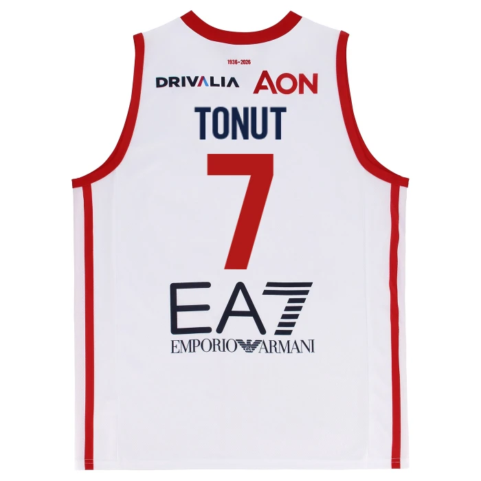 OLIMPIA MILANO CANOTTA REPLICA CAMPIONATO BIANCA 25/26