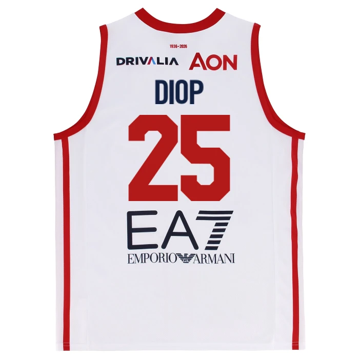 OLIMPIA MILANO CANOTTA REPLICA CAMPIONATO BIANCA 25/26