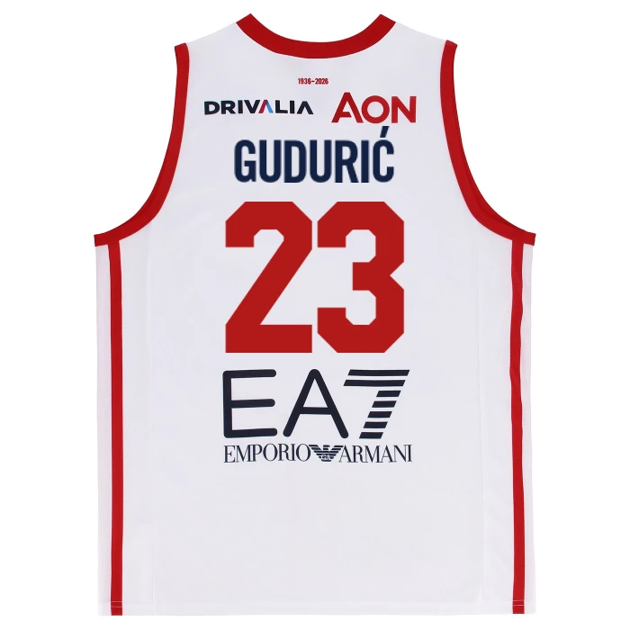 OLIMPIA MILANO CANOTTA REPLICA CAMPIONATO BIANCA 25/26