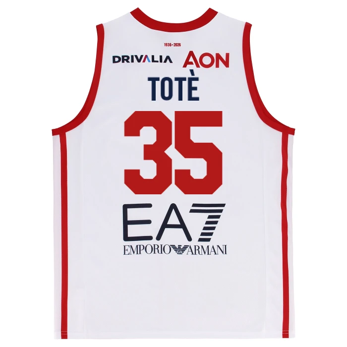 OLIMPIA MILANO CANOTTA REPLICA CAMPIONATO BIANCA 25/26