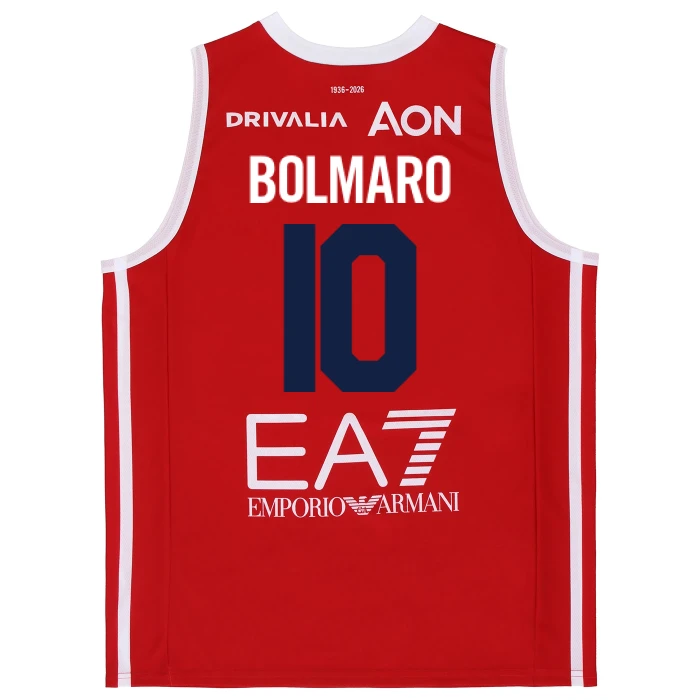 OLIMPIA MILANO CANOTTA REPLICA CAMPIONATO ROSSA 25/26