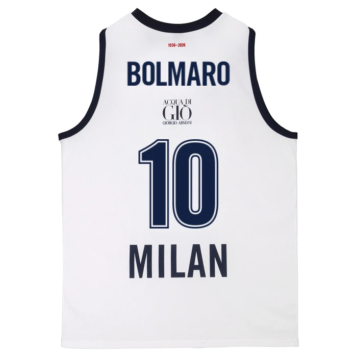 OLIMPIA MILANO CANOTTA REPLICA EUROLEGA BIANCA 25/26