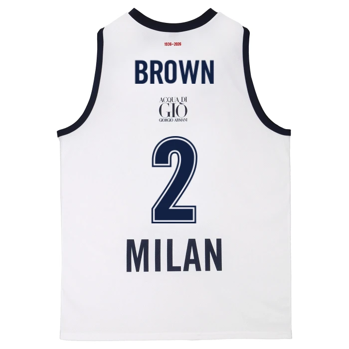 OLIMPIA MILANO CANOTTA REPLICA EUROLEGA BIANCA 25/26