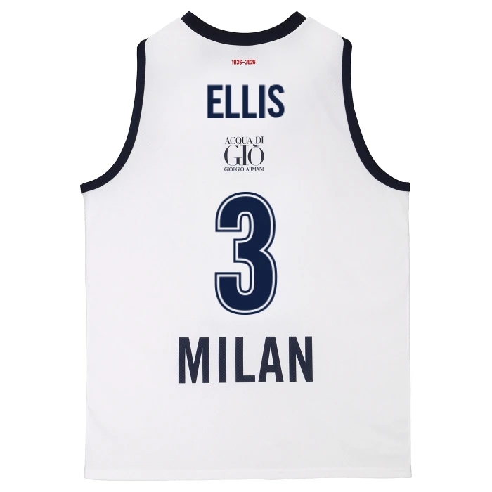 OLIMPIA MILANO CANOTTA REPLICA EUROLEGA BIANCA 25/26