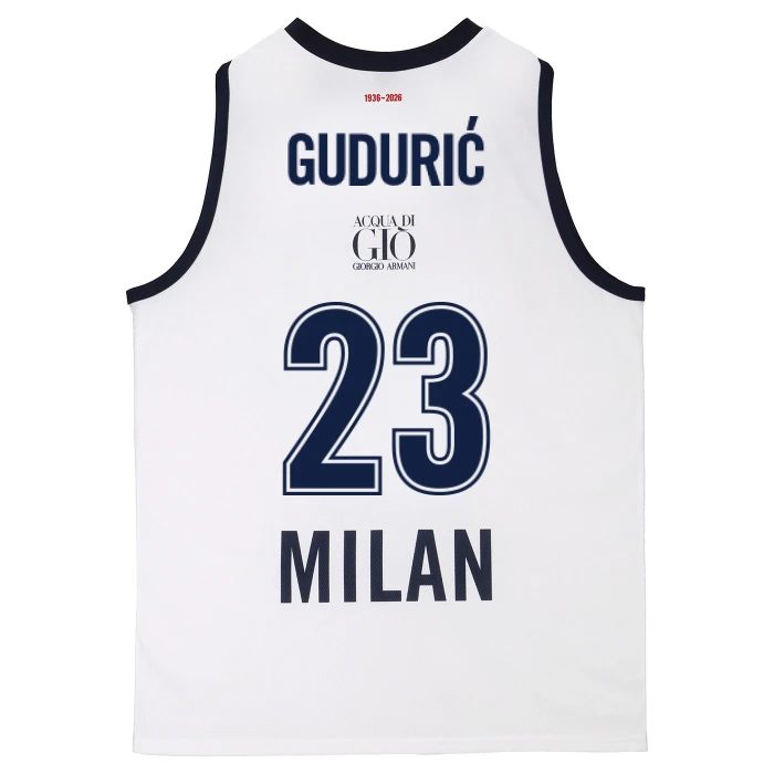 OLIMPIA MILANO CANOTTA REPLICA EUROLEGA BIANCA 25/26