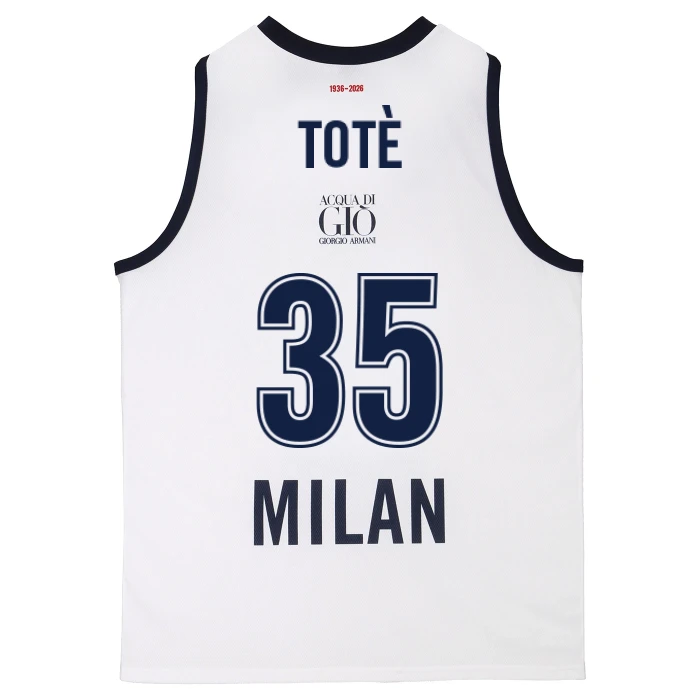 OLIMPIA MILANO CANOTTA REPLICA EUROLEGA BIANCA 25/26