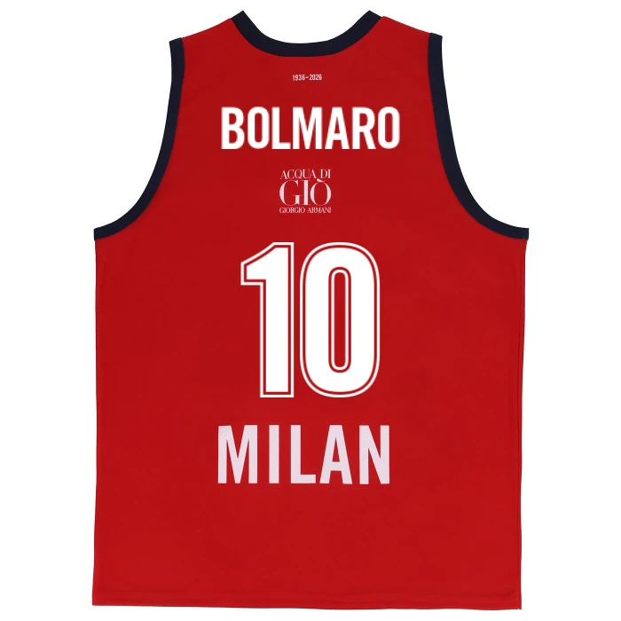OLIMPIA MILANO CANOTTA REPLICA EUROLEGA ROSSA 25/26