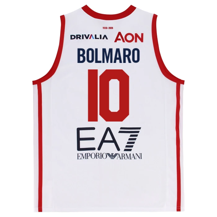 OLIMPIA MILANO CANOTTA REPLICA CAMPIONATO BIANCA 25/26 - BAMBINO