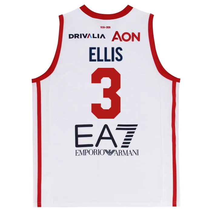 OLIMPIA MILANO CANOTTA REPLICA CAMPIONATO BIANCA 25/26 - BAMBINO