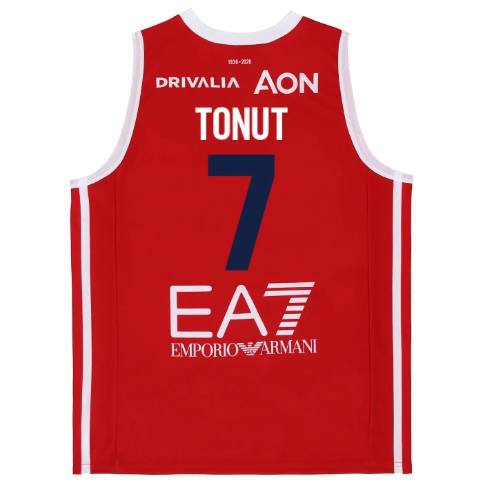 OLIMPIA MILANO CANOTTA REPLICA CAMPIONATO ROSSA 25/26 - BAMBINO