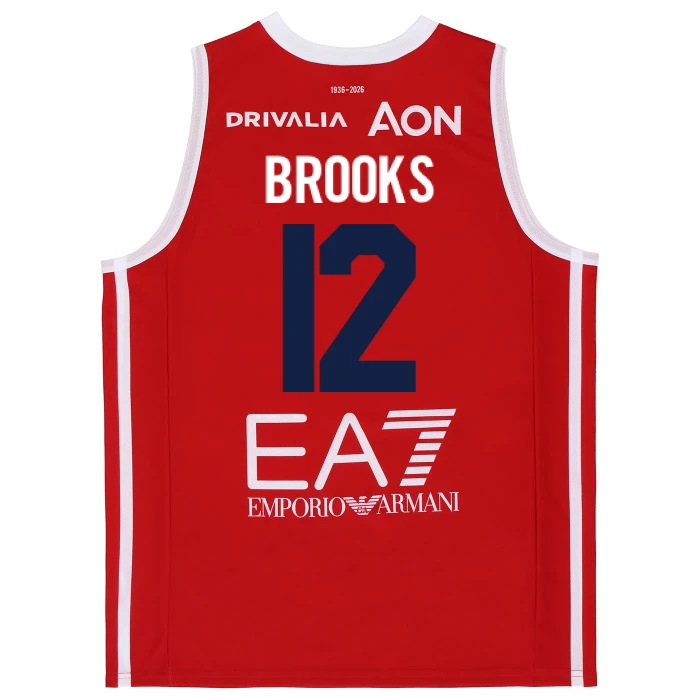 OLIMPIA MILANO CANOTTA REPLICA CAMPIONATO ROSSA 25/26 - BAMBINO