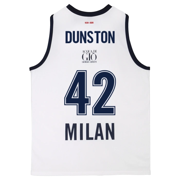 OLIMPIA MILANO CANOTTA REPLICA EUROLEGA BIANCA 25/26 - BAMBINO