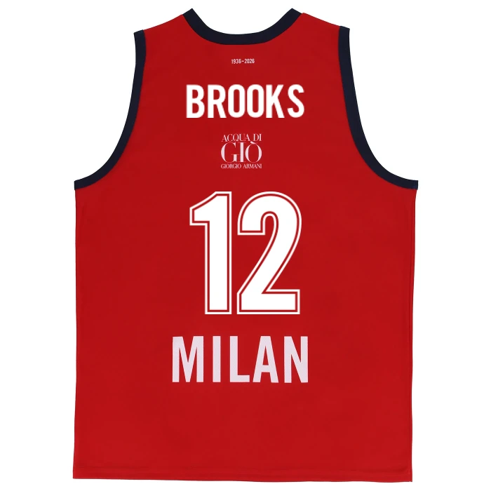 OLIMPIA MILANO CANOTTA REPLICA EUROLEGA ROSSA 25/26 - BAMBINO