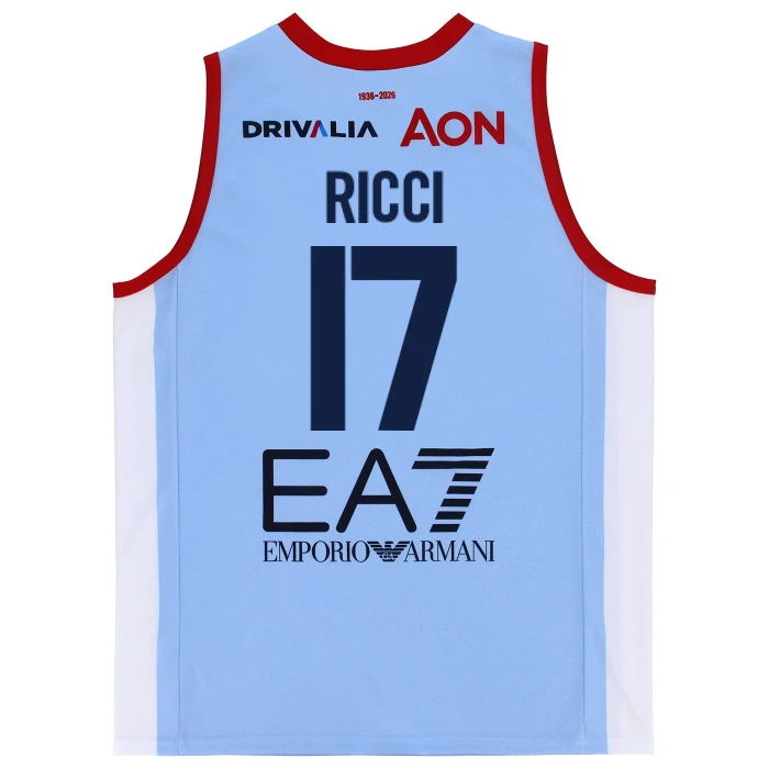 OLIMPIA MILANO CANOTTA REPLICA CAMPIONATO AZZURRA 25/26 - BAMBINO