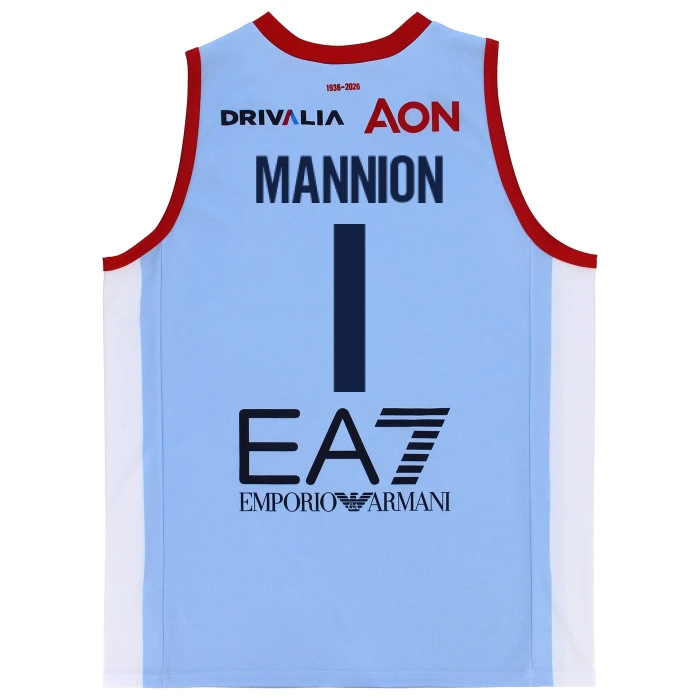 OLIMPIA MILANO CANOTTA REPLICA CAMPIONATO AZZURRA 25/26 - BAMBINO