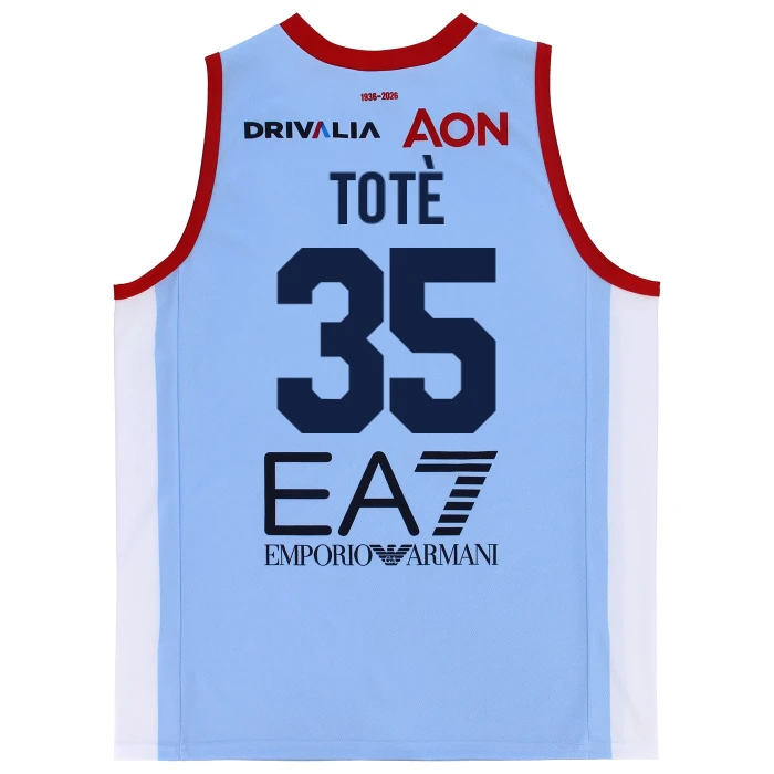 OLIMPIA MILANO CANOTTA REPLICA CAMPIONATO AZZURRA 25/26 - BAMBINO