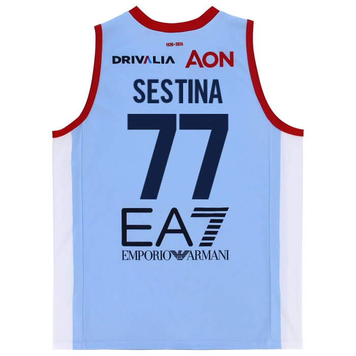 OLIMPIA MILANO CANOTTA REPLICA CAMPIONATO AZZURRA 25/26 - BAMBINO