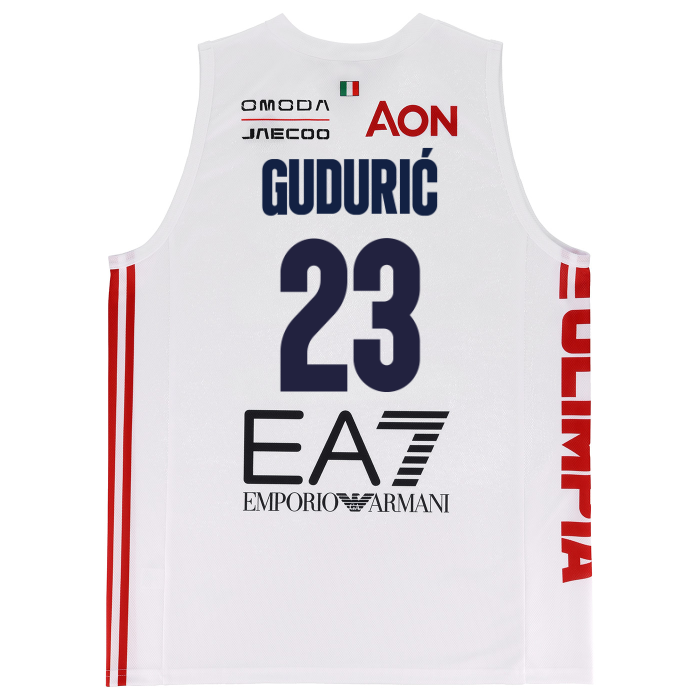 OLIMPIA MILANO CANOTTA REPLICA CAMPIONATO BIANCA 26/27