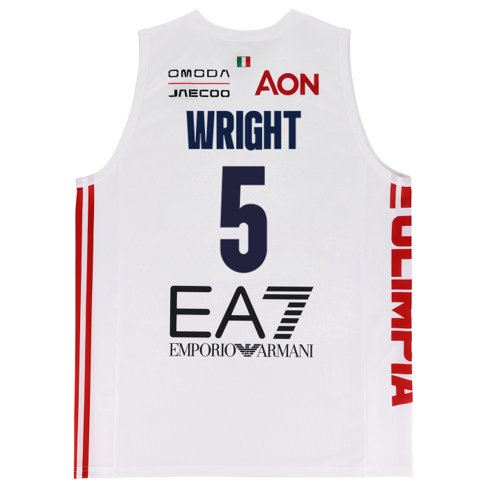 OLIMPIA MILANO CANOTTA REPLICA CAMPIONATO BIANCA 26/27
