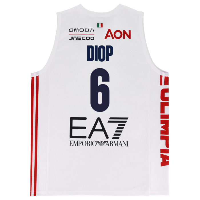 OLIMPIA MILANO CANOTTA REPLICA CAMPIONATO BIANCA 26/27