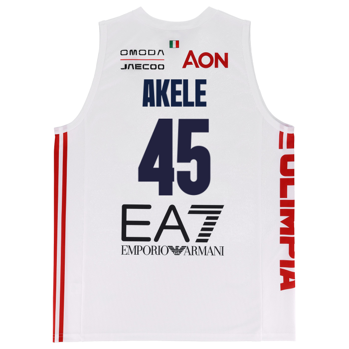 OLIMPIA MILANO CANOTTA REPLICA CAMPIONATO BIANCA 26/27