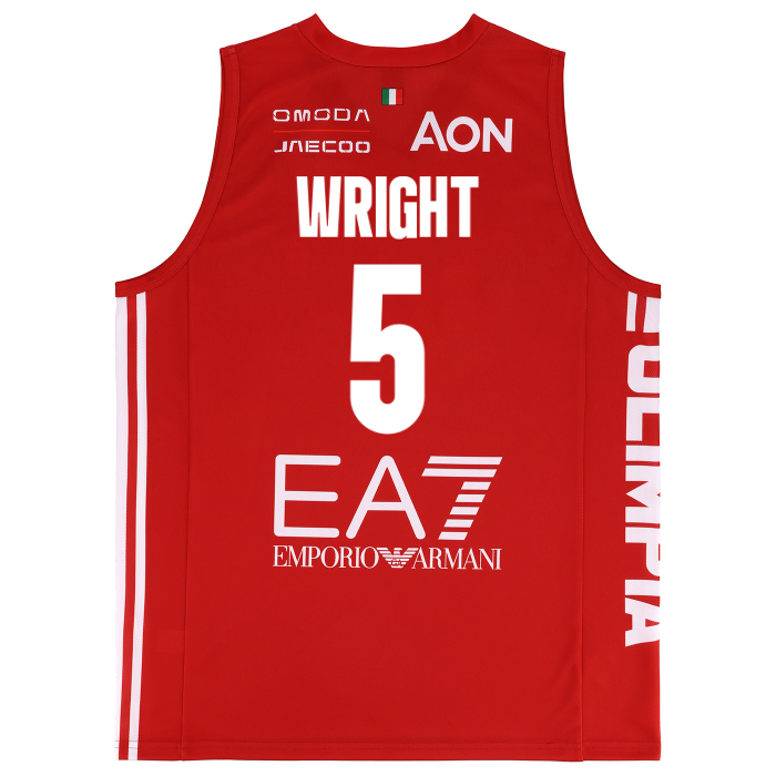 OLIMPIA MILANO CANOTTA REPLICA CAMPIONATO ROSSA 26/27