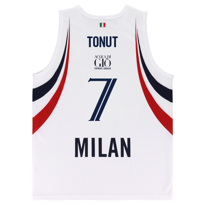 OLIMPIA MILANO CANOTTA REPLICA EUROLEGA BIANCA 26/27