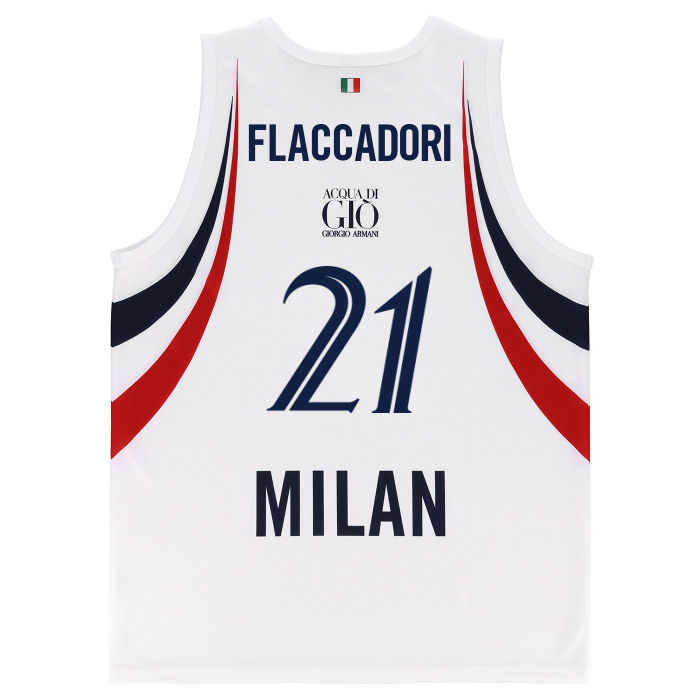 OLIMPIA MILANO CANOTTA REPLICA EUROLEGA BIANCA 26/27