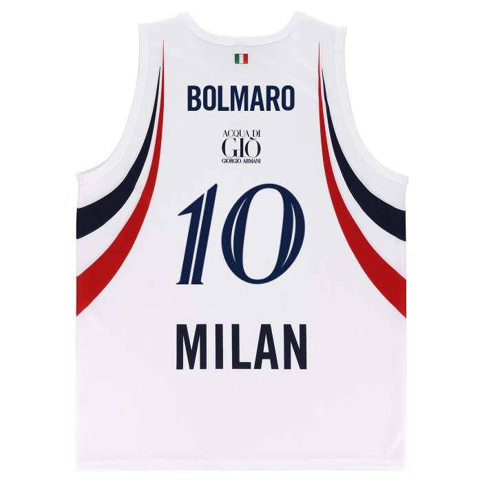 OLIMPIA MILANO CANOTTA REPLICA EUROLEGA BIANCA 26/27
