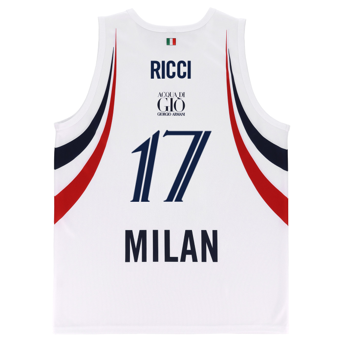 OLIMPIA MILANO CANOTTA REPLICA EUROLEGA BIANCA 26/27