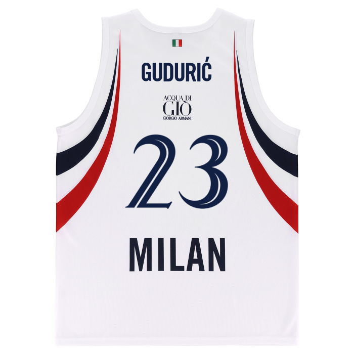 OLIMPIA MILANO CANOTTA REPLICA EUROLEGA BIANCA 26/27