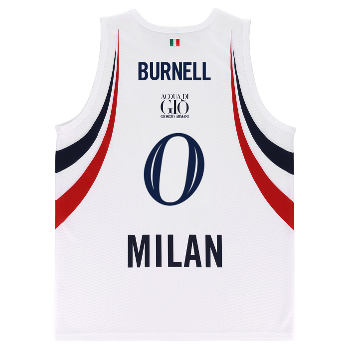 OLIMPIA MILANO CANOTTA REPLICA EUROLEGA BIANCA 26/27