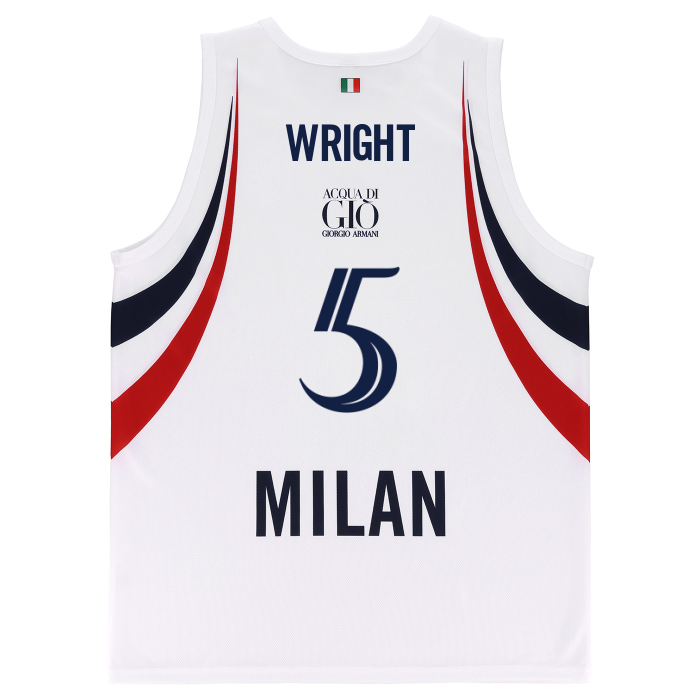 OLIMPIA MILANO CANOTTA REPLICA EUROLEGA BIANCA 26/27