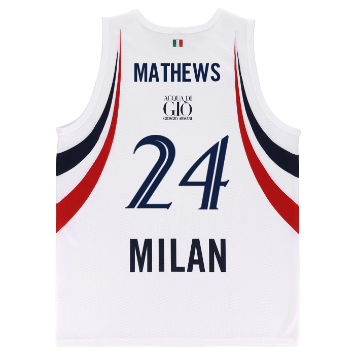 OLIMPIA MILANO CANOTTA REPLICA EUROLEGA BIANCA 26/27