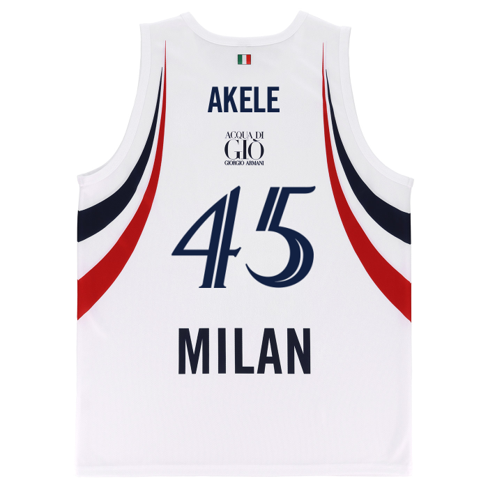 OLIMPIA MILANO CANOTTA REPLICA EUROLEGA BIANCA 26/27