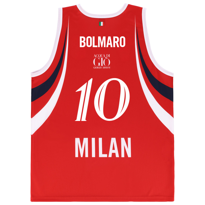 OLIMPIA MILANO CANOTTA REPLICA EUROLEGA ROSSA 26/27