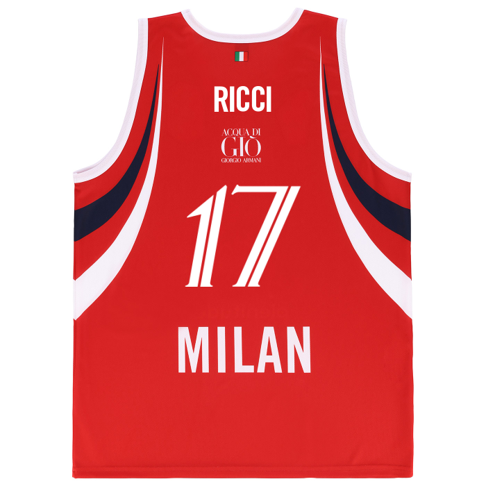 OLIMPIA MILANO CANOTTA REPLICA EUROLEGA ROSSA 26/27