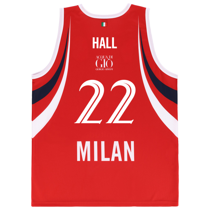 OLIMPIA MILANO CANOTTA REPLICA EUROLEGA ROSSA 26/27
