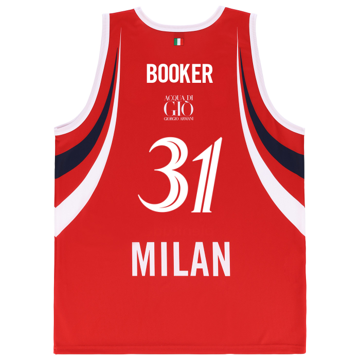 OLIMPIA MILANO CANOTTA REPLICA EUROLEGA ROSSA 26/27