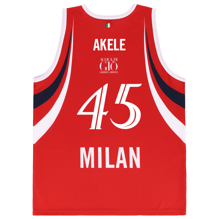 OLIMPIA MILANO CANOTTA REPLICA EUROLEGA ROSSA 26/27