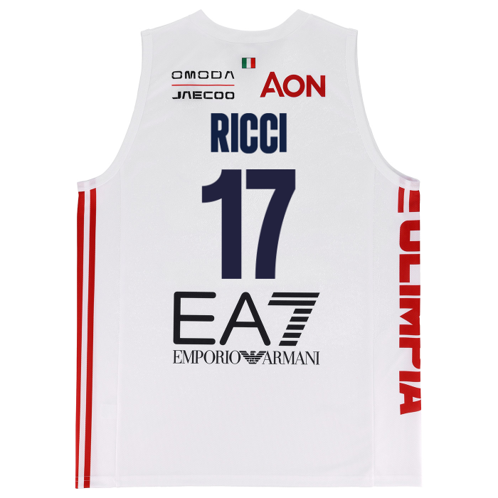 OLIMPIA MILANO CANOTTA REPLICA CAMPIONATO BIANCA 26/27 - BAMBINO