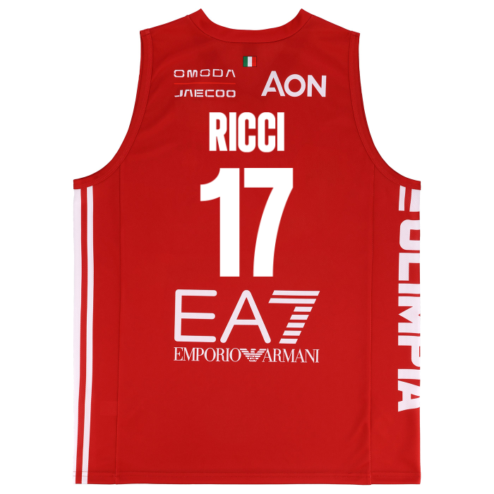 OLIMPIA MILANO CANOTTA REPLICA CAMPIONATO ROSSA 26/27 - BAMBINO