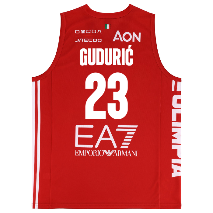 OLIMPIA MILANO CANOTTA REPLICA CAMPIONATO ROSSA 26/27 - BAMBINO