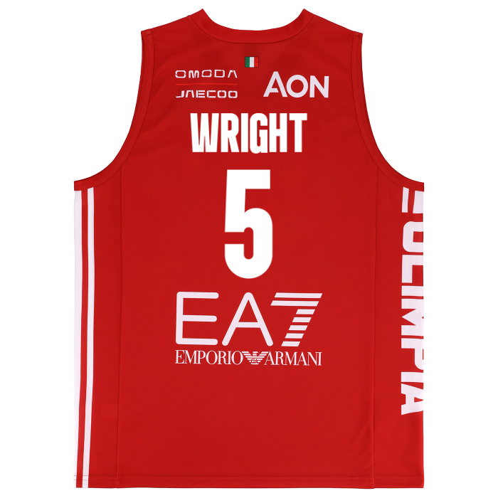 OLIMPIA MILANO CANOTTA REPLICA CAMPIONATO ROSSA 26/27 - BAMBINO