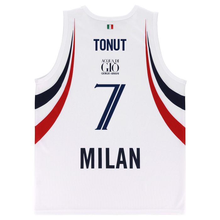 OLIMPIA MILANO CANOTTA REPLICA EUROLEGA BIANCA 26/27 - BAMBINO