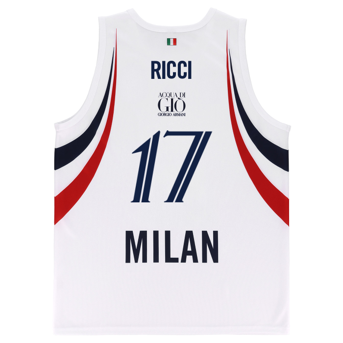 OLIMPIA MILANO CANOTTA REPLICA EUROLEGA BIANCA 26/27 - BAMBINO