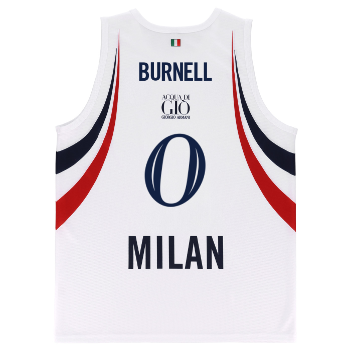 OLIMPIA MILANO CANOTTA REPLICA EUROLEGA BIANCA 26/27 - BAMBINO