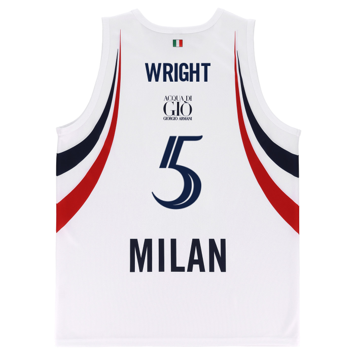 OLIMPIA MILANO CANOTTA REPLICA EUROLEGA BIANCA 26/27 - BAMBINO
