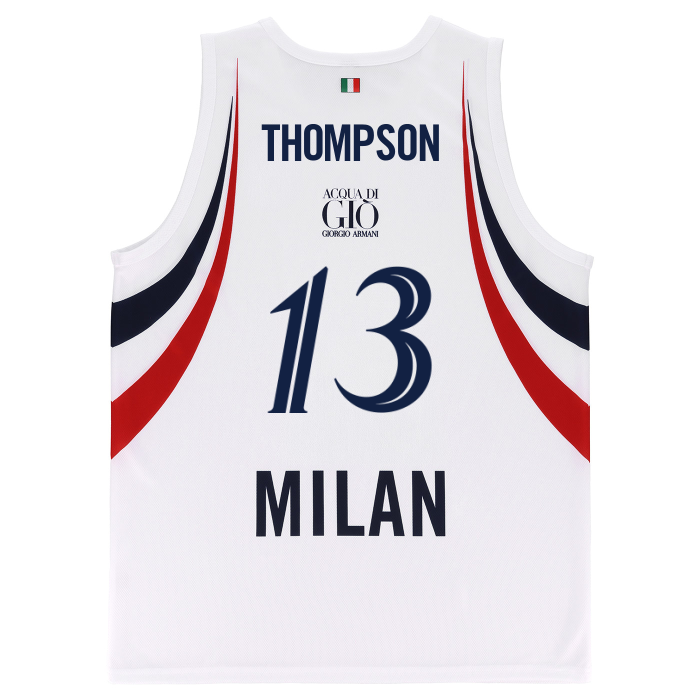 OLIMPIA MILANO CANOTTA REPLICA EUROLEGA BIANCA 26/27 - BAMBINO
