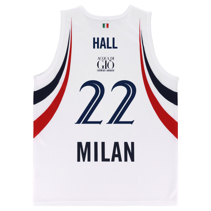 OLIMPIA MILANO CANOTTA REPLICA EUROLEGA BIANCA 26/27 - BAMBINO